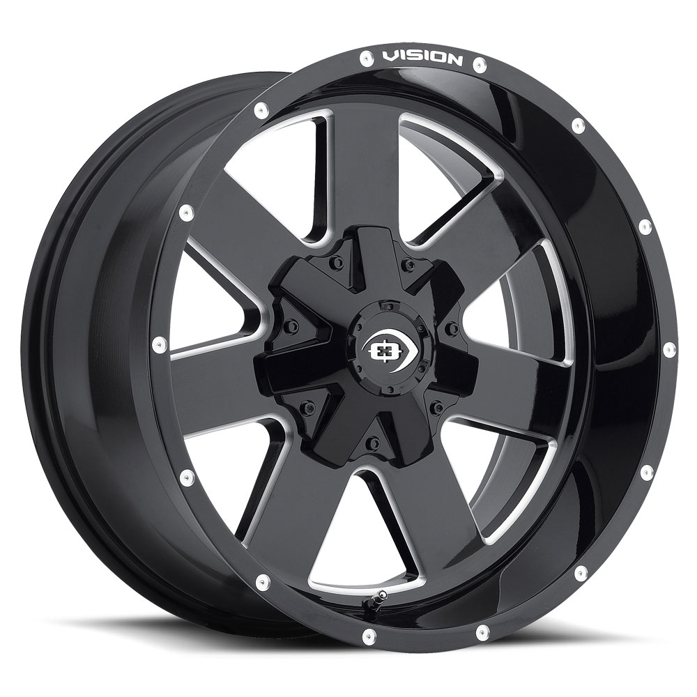 Vision Offroad 411 Arc 17x9 6x139.7 -12et 106.2 Gloss Black Milled ...