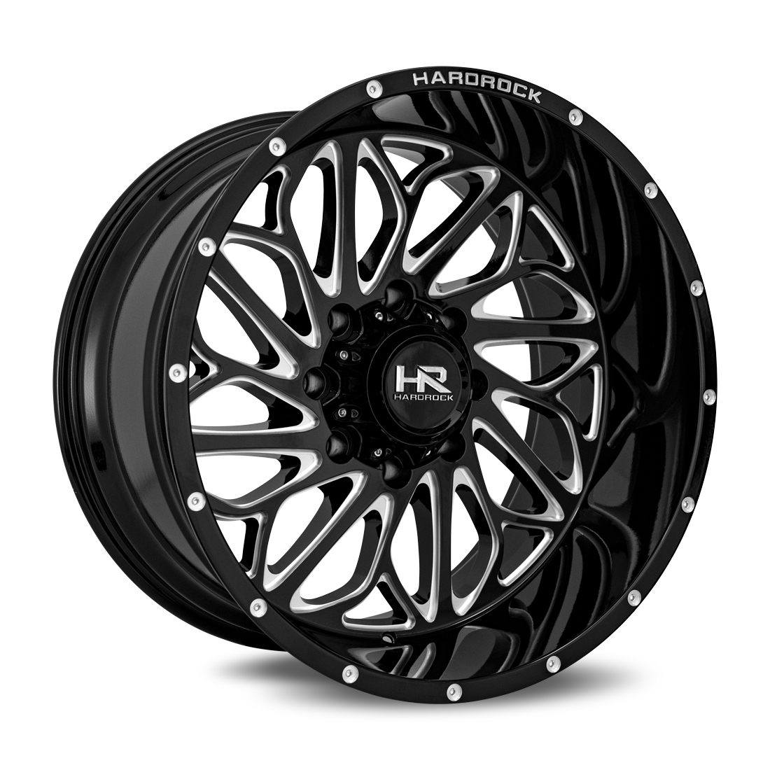 Hardrock H508 BlackTop Xposed 20x10 5x127 -19et 78.1 Gloss Black