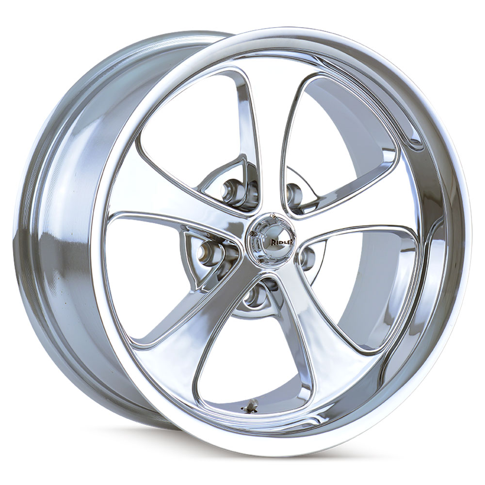Ridler 645 18x9.5 5x114.3 0et 83.82 Chrome Wheel