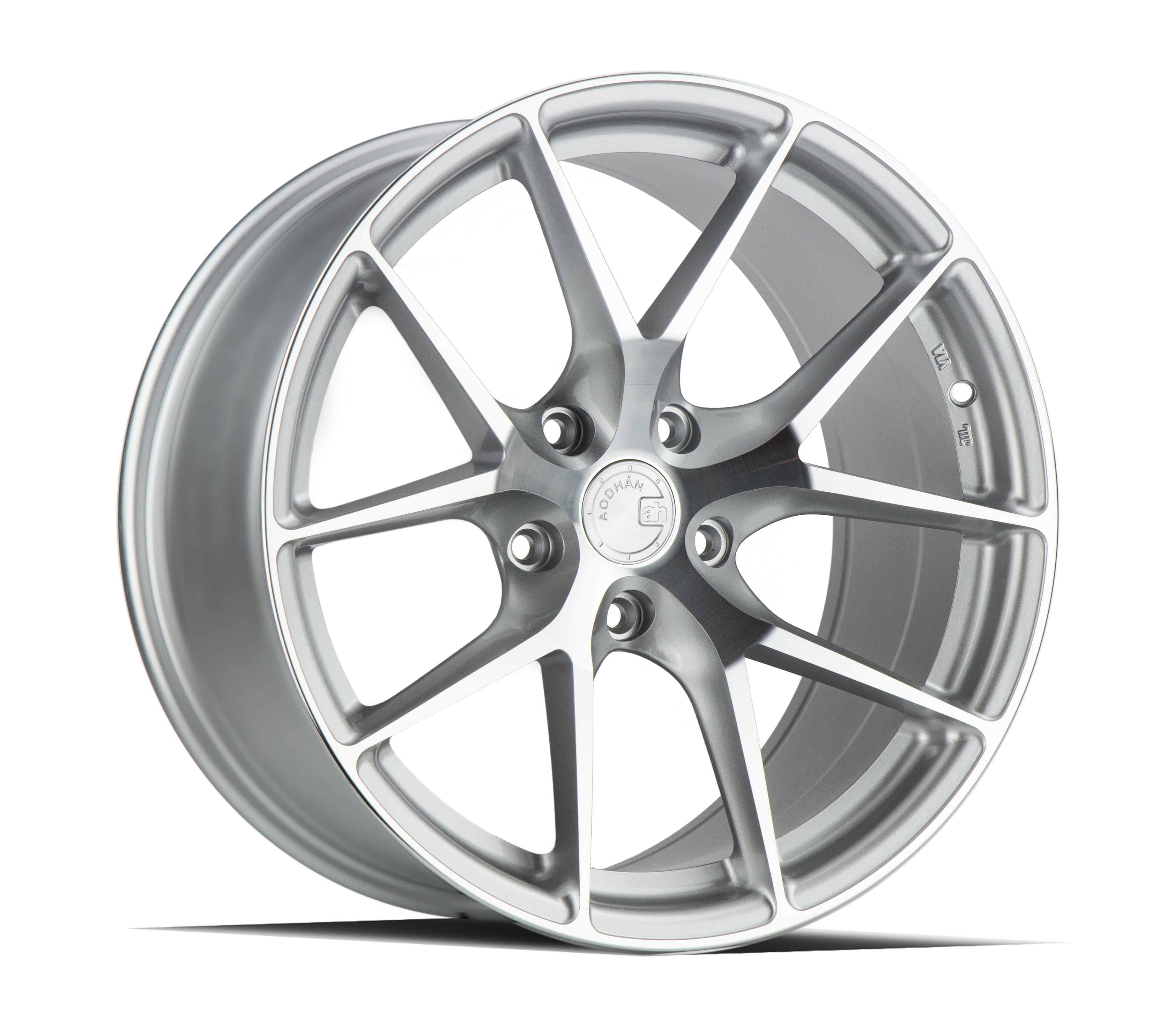 Aodhan AFF7 19x8.5 5x112 +35et 66.6 Gloss Silver Machined Face Wheel